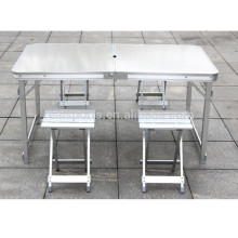 Mesa de plegables portátil plegables Mesa de jardín plegables al aire libre Juego de mesa